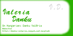 valeria danku business card